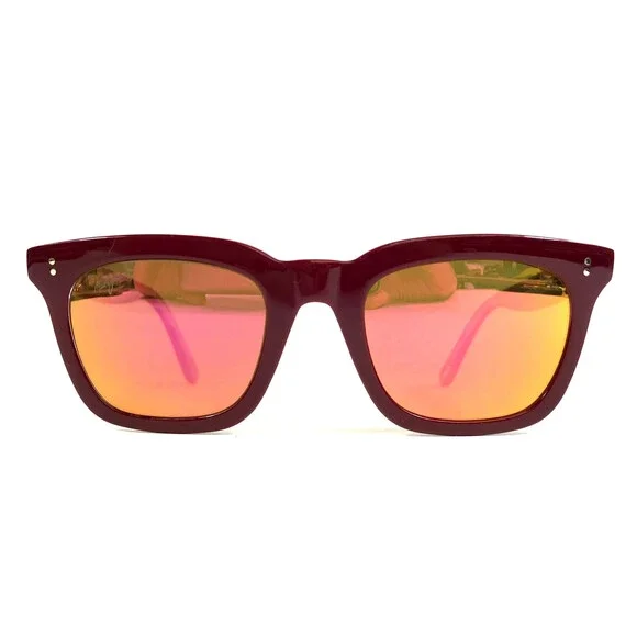 Maui Jim Sunglasses MJO2216-07F Shiny Magenta Red Frames w/ Maui Orange Lenses