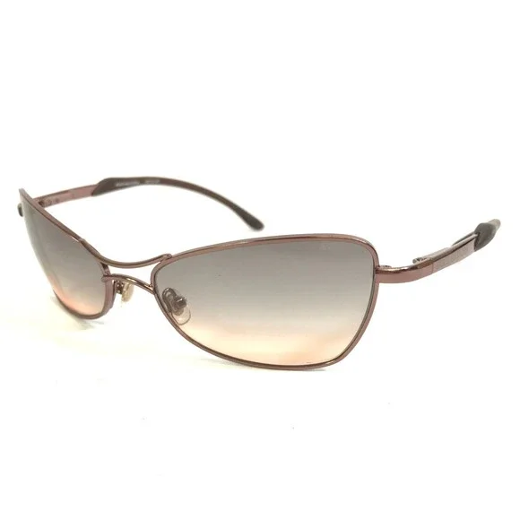 BCBGMAXAZRIA Sunglasses BC110 RGE Brown Cat Eye Frames with Gradient Gray Lenses