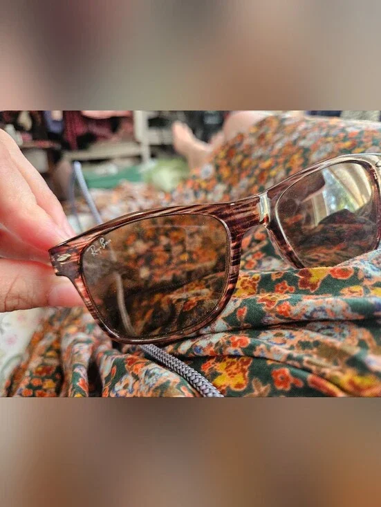 Ray-Ban Brown Tortoise Rectangular Sunglasses