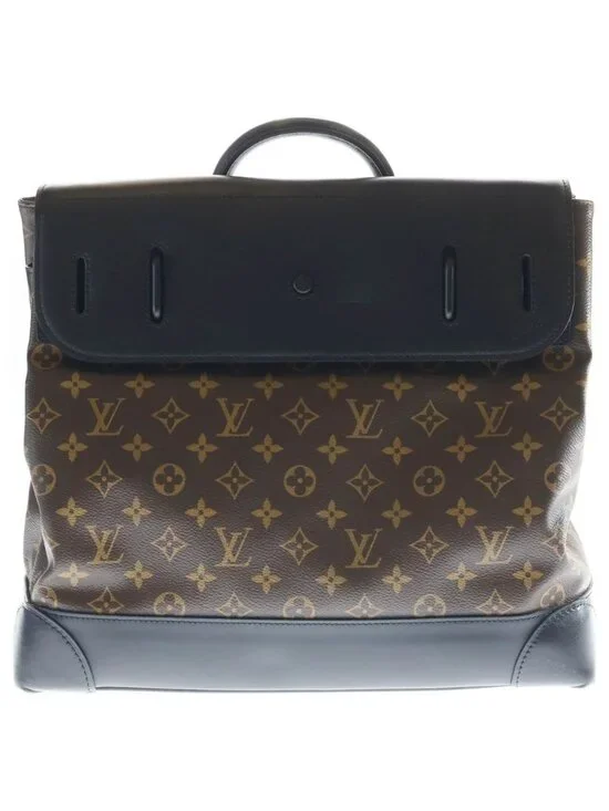 Louis Vuitton Steamer PM 2-Way Shoulder Bag Brown Black