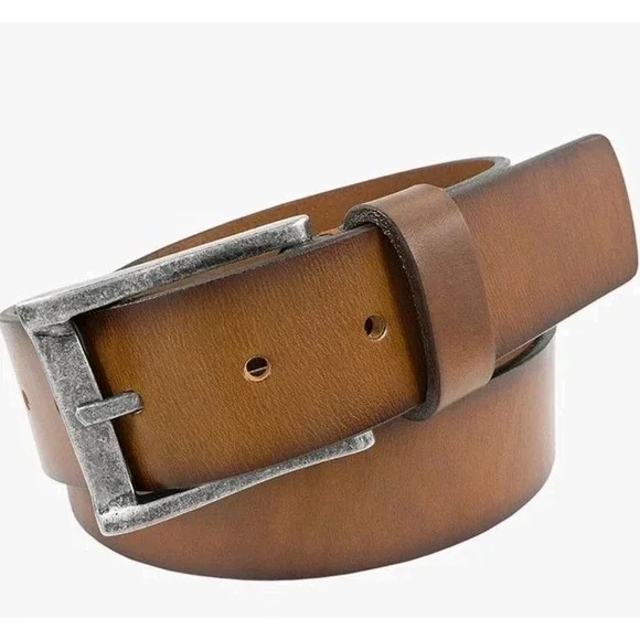 Florsheim Men's Leather Belt, Style Albert FL5002-221, Color Cognac, Size 48 New