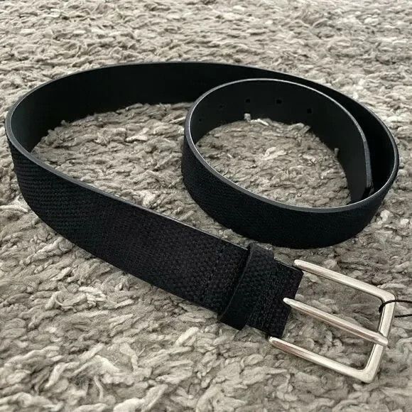 NWT Zara Embossed Men’s Leather Belt