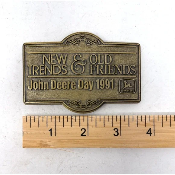 John Deere Day Farming Agriculture 1991 Vintage Belt‎ Buckle