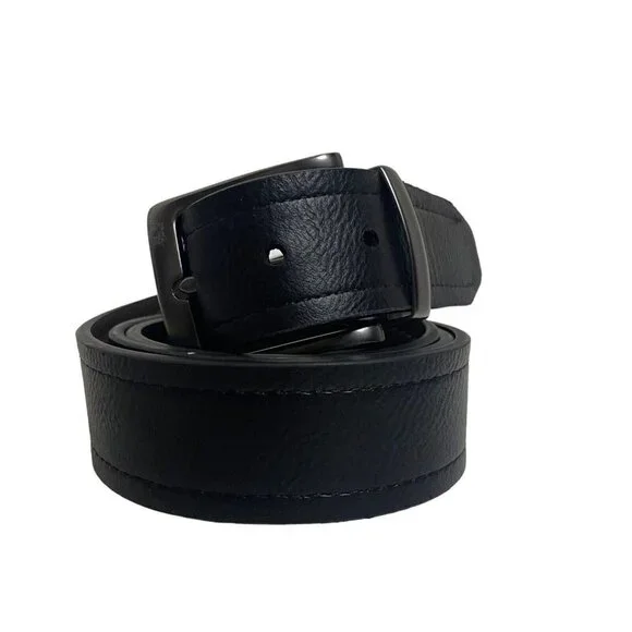 Columbia Men's size 42‎ Synthetic Leather Black  Brown Reversible Belt