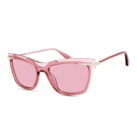 Derek Lam Sunglasses Semi Cat Eye Dusk Pink Comes with Box Eyeglass Case Pouch