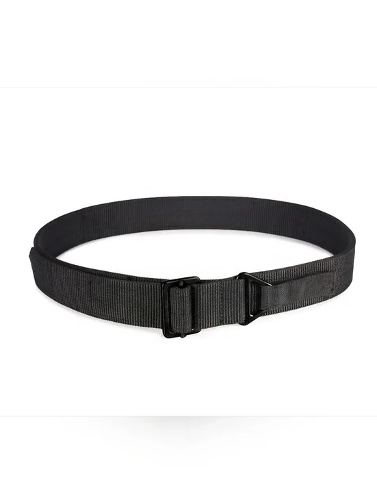 Tactical Black Nylon Belt With Heavy Dutu Buckle