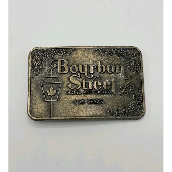 Vintage Bourbon Street Hotel And Casino Las Vegas‎ Belt Buckle
