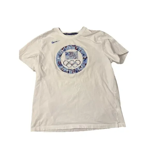 Nike Team USA Shirt Womens XL White Essential‎ Olympic Team
