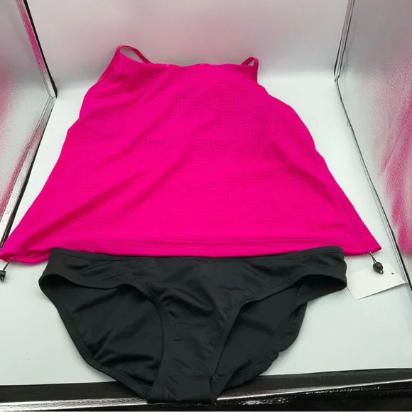 Nike‎ Fuchsia and Black Bikini Set