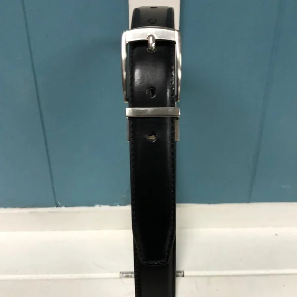 Beverly Hills Polo Club‎ size M reversible leather belt black - brown 32”