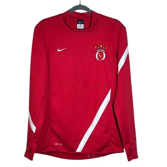 Nike‎ Women's Dri-Fit Oklahoma FC Soccer Long Sleeve Training Pullover Top M