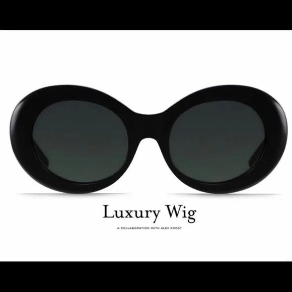 RAEN Oval Retro Sunglasses in Black
