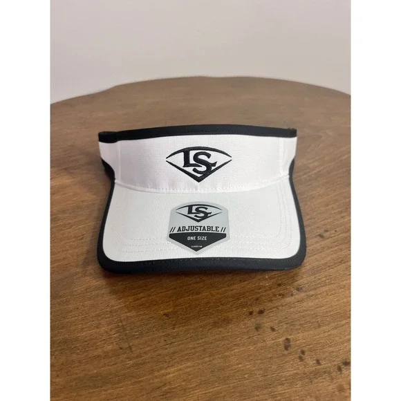 Louisville Slugger‎ Visor Hat One Size Baseball Softball OSFM White Adjustable