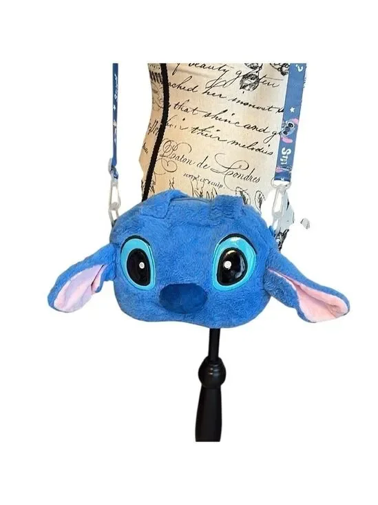 Stitch Crossbody Bag Plush Purse Disney’s Lilo & Stitch Blue and Pink