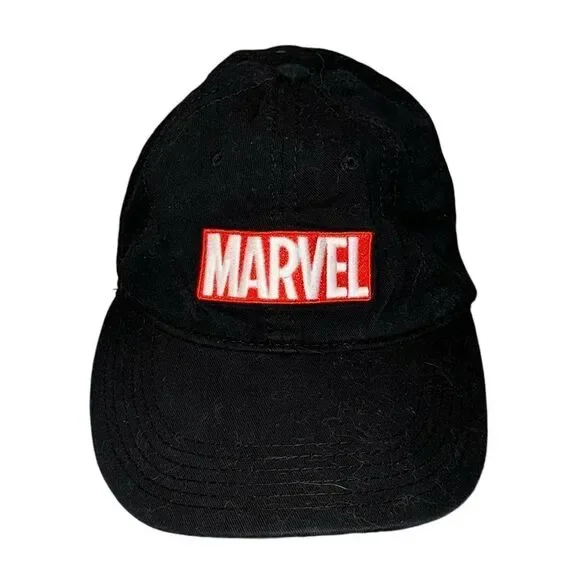 Kid's Marvel Black Baseball Hat