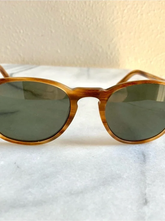 FRAME ONLY Warby Parker Downing M 270 English Oak Matte FRAMES ONLY 48-21-140