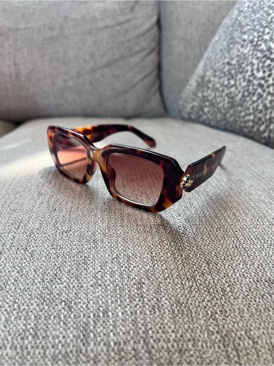 Bvlgari Serpenti Forever Tortoiseshell Square Women's Sunglasses - Brown Lenses