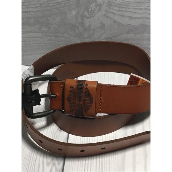 Harley Davidson Brown Leather Belt Men's Size Large 38/40 NWT‎