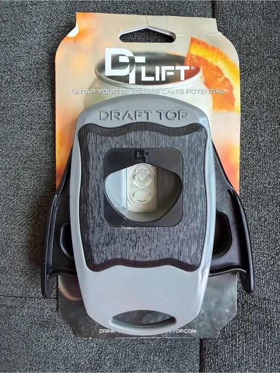 DTLift Draft Top Can Tapper - Gray & Black