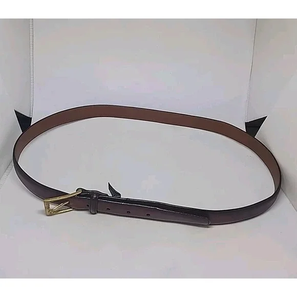 Brighton Belt Size 40 Vintage Anilina Glazed Cowhide Leather Mens Made in USA