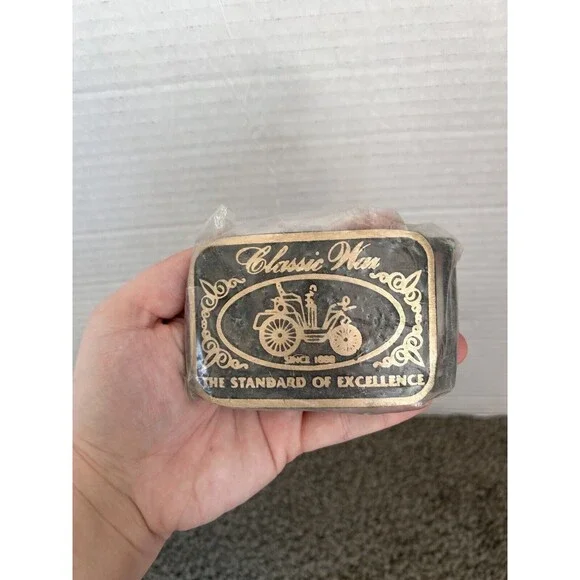 NOS Vintage Metal Belt Buckle Classic War Standard Of Excellence