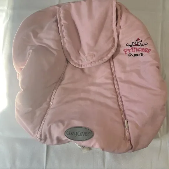 Pink Princess Cozy Cover Carseat‎