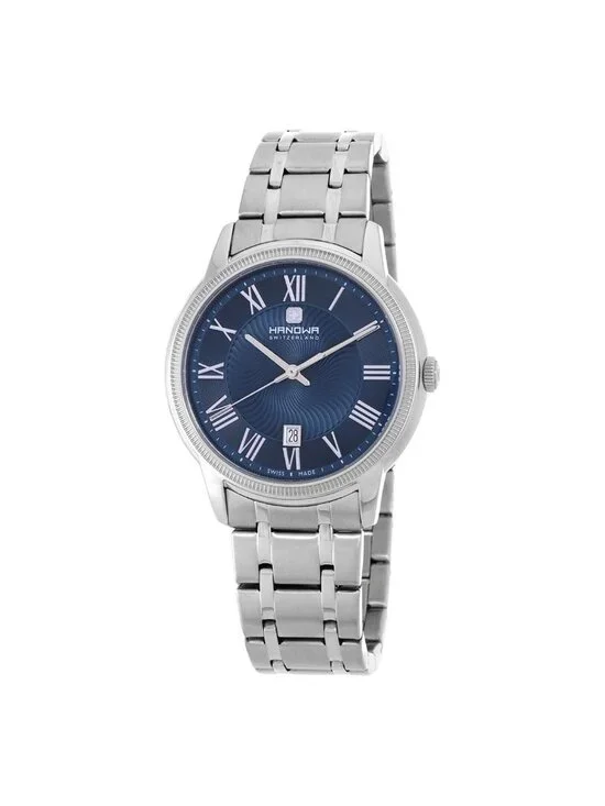 NWT Hanowa Salvan Quartz Blue Dial Men's Watch