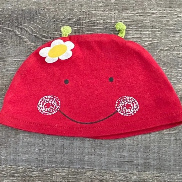 💞 Baby One Size Red Ladybug Hat