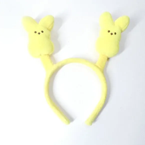 Peeps Yellow Bunny Plush Headband Easter Marshmallow Candy