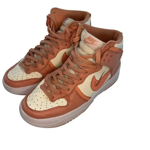 Nike Dunk High Up Sail/Crimson Bliss Women's Sneakers DH3718-107 Size 8.5‎