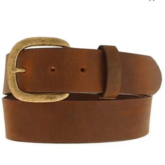 Justin Top Grade Cowhide Brown Work Belt 34