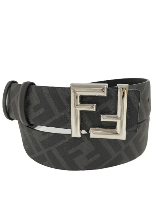Fendi FF Square Belt Reversible Leather