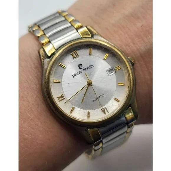Pierre Cardin Two Tone Quartz Analog Ladies Watch with Date