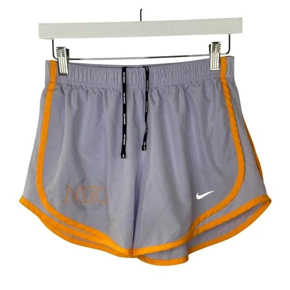Nike‎ Dri-FIT Running Shorts Purple Orange Trim Women Athletic Medium