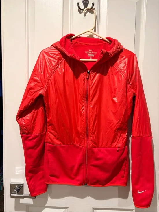 Nike Red Therma-FIT Full-Zip Hoodie Size Small