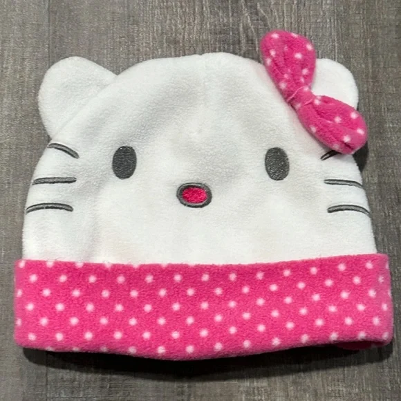 💞 Little Kids One Size Sanrio Hello Kitty Fleece Beanie Hat