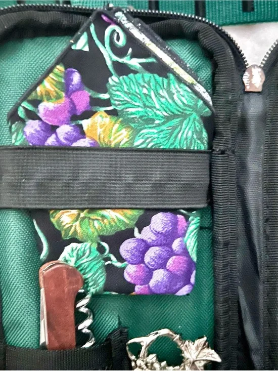 Picnic Time Deluxe Opus #514-49 Insulated Wine Tote With Service For Two (New)