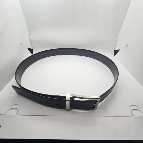 Black and dark brown switchable  classic belt size 36
