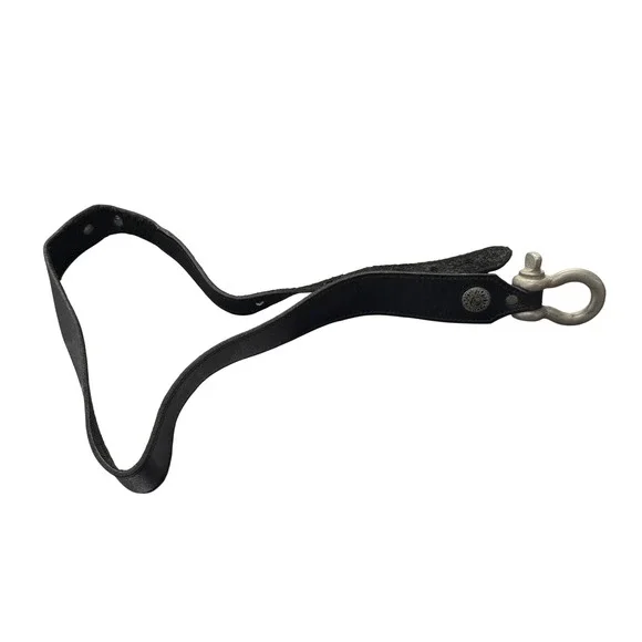 Shackle Belt Mens 36 Black Good Skull Concho Leather Gothic