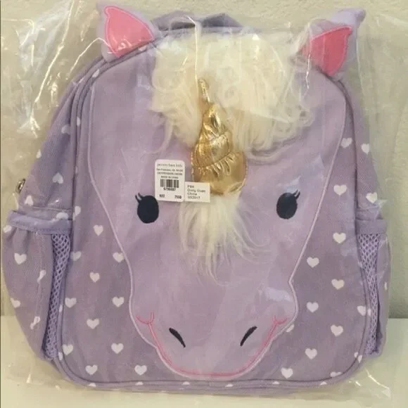 Pottery Barn Kids Unicorn Classic Critter PRE-K Preschool Backpack NO MONO NWT