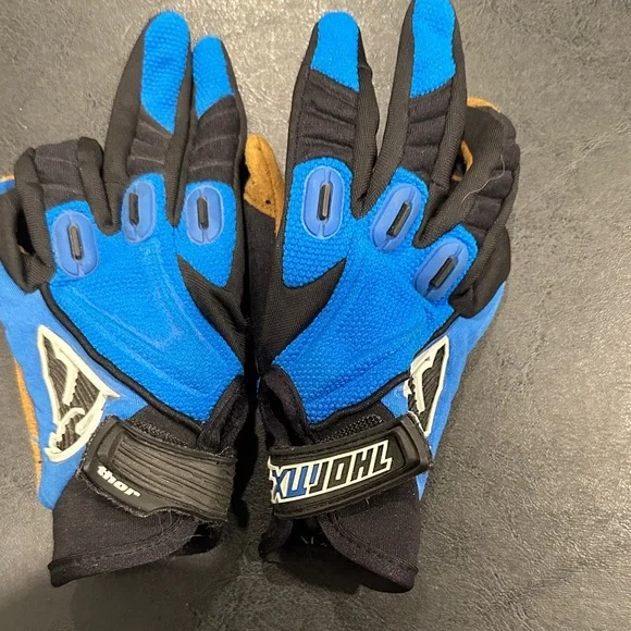 Thor Blue and Black Riding Gloves