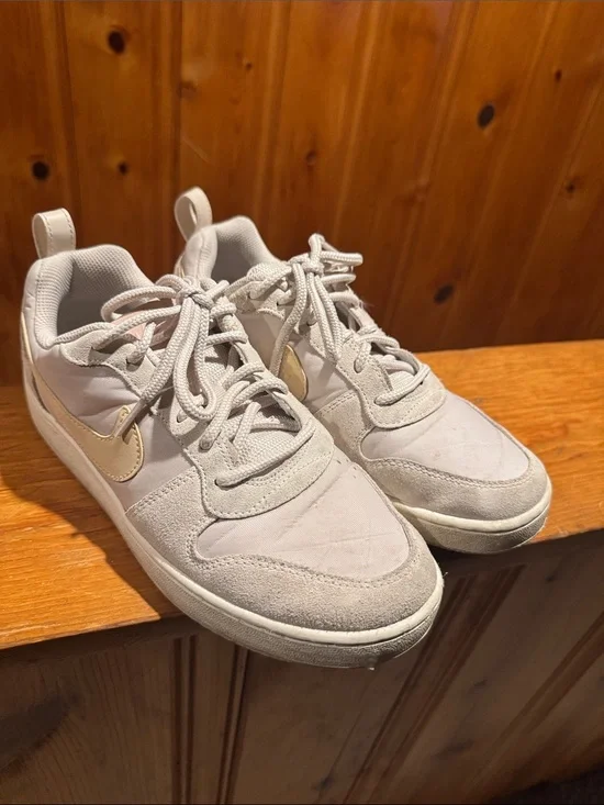 Nike Beige and Tan Low-Top Sneakers