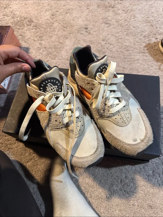 Women's Nike Air Huarache Run OG Koromogae Beige Fossil Rattan  sz 6.5