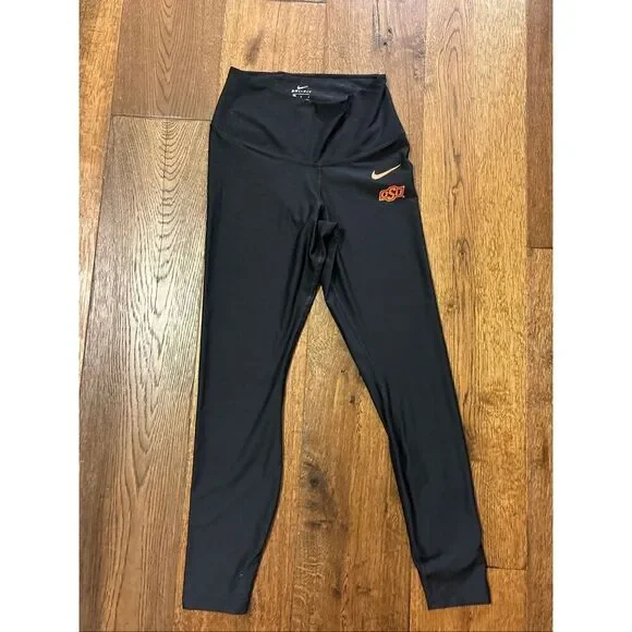 Nike dri fit OSU OK state Cowboys black leggings M