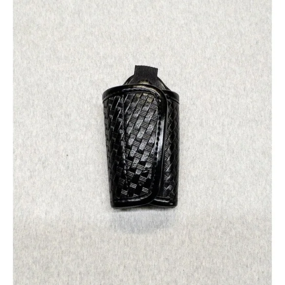 Black Leather Basket Weave Utility Belt‎ Silent Key Sheathe Tactical Outdoors