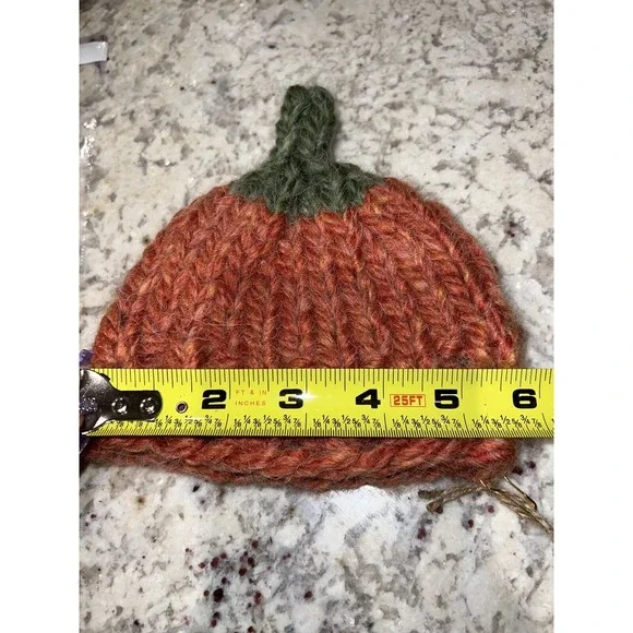 Winter Toddler Pumpkin Knitted Beanie Hat Nb-12Months