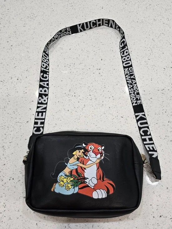 Disney's Aladdin Princess Jasmine & Pet Tiger Rajah Crossbody Purse Kuchen & Bag