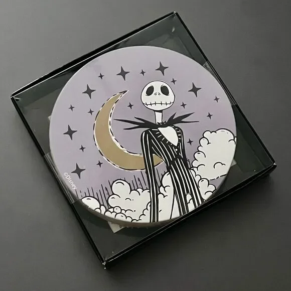 Disney Tim Burton Nightmare Before Christmas 4 Pk Coasters Jack Skellington New