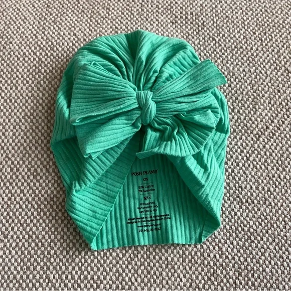 Posh Peanut Molly Hat Head Wrap with Bow Pool Blue