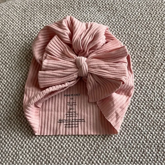 Posh Peanut Molly Hat Head Wrap with Bow Dusty Rose